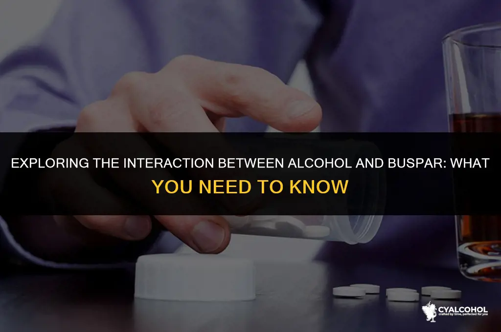 does alcohol interact with buspar