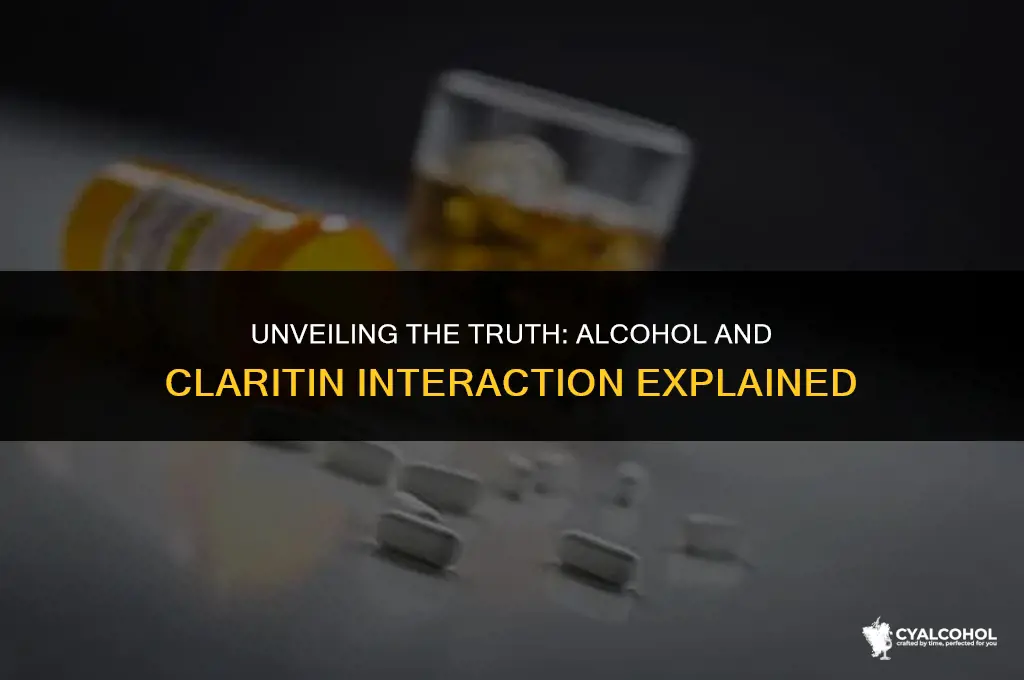 does alcohol interact with claritin