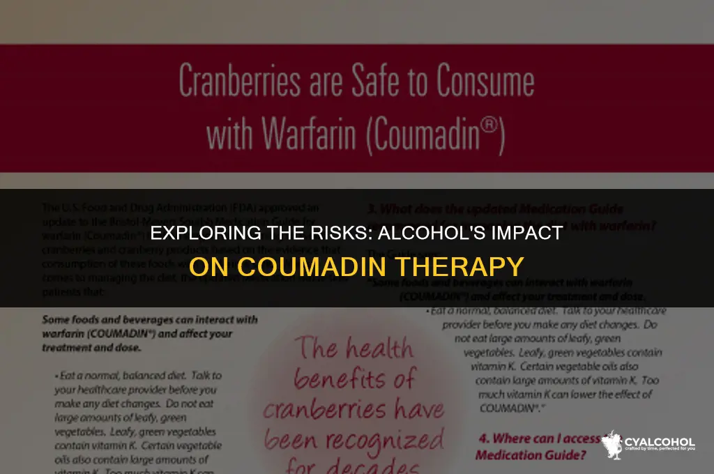 does alcohol interact with coumadin