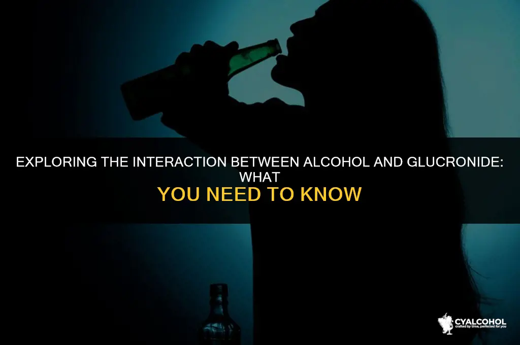 does alcohol interact with glucronide