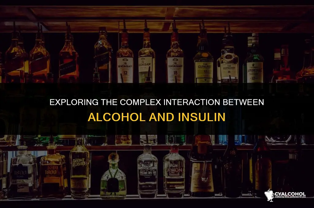 does alcohol interact with insulin