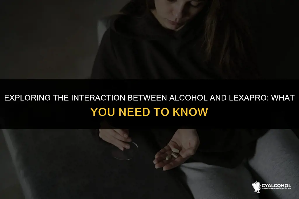 does alcohol interact with lexapro