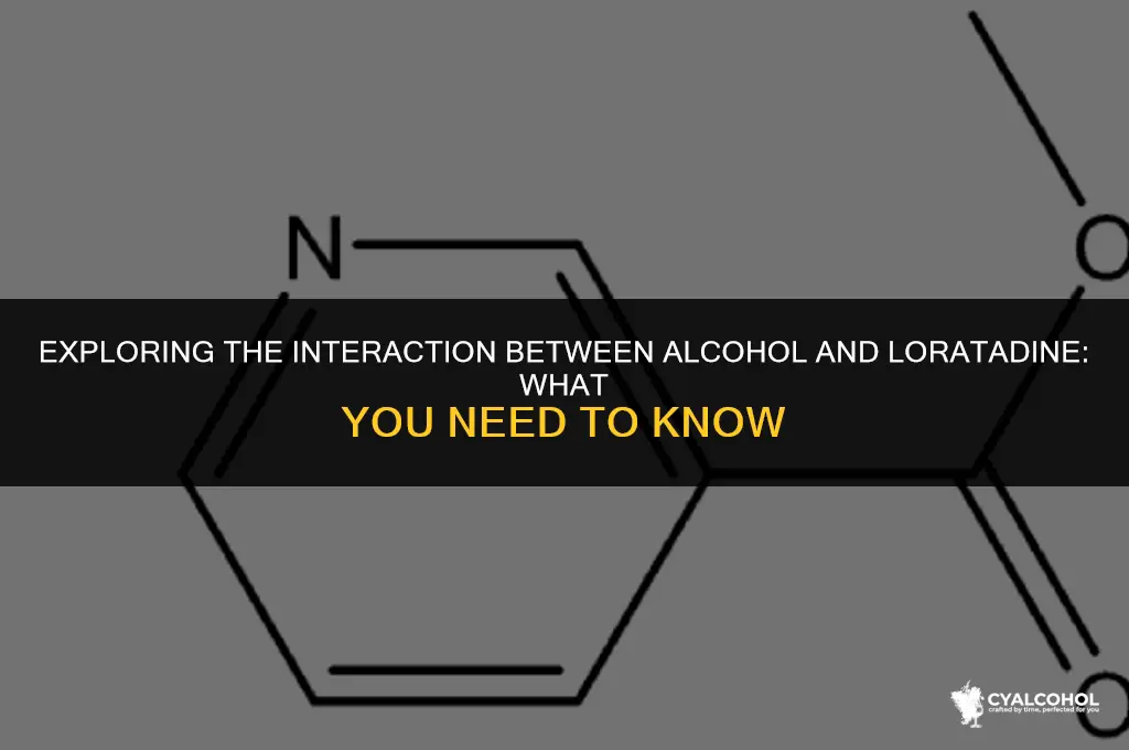 does alcohol interact with loratadine