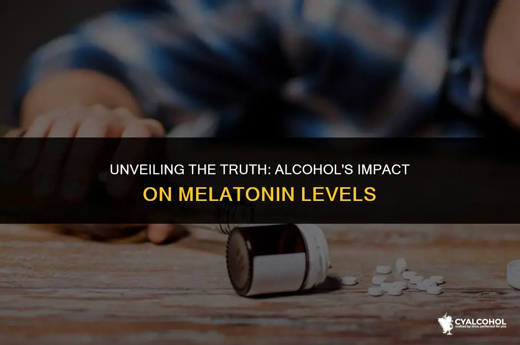 does alcohol interact with melatonin