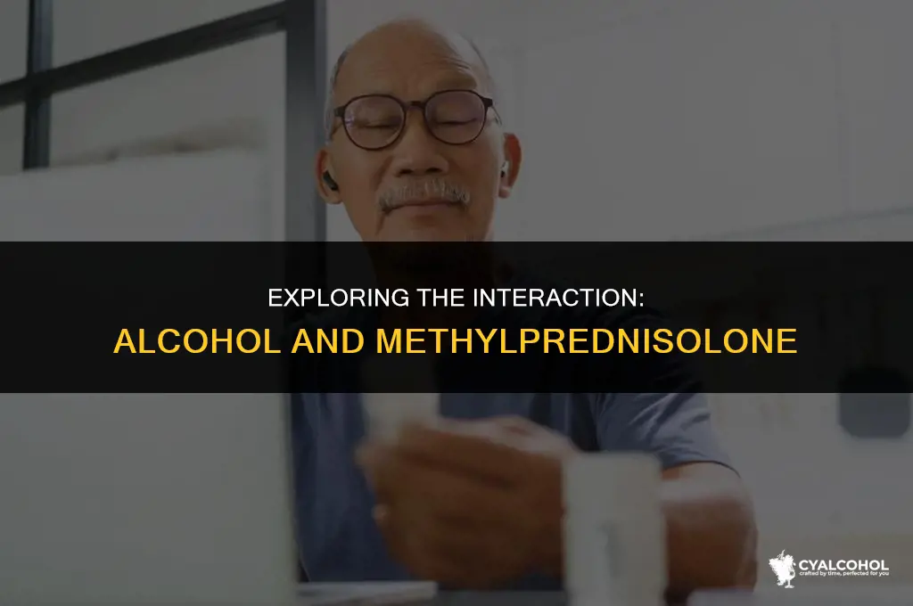 does alcohol interact with methylprednisolone