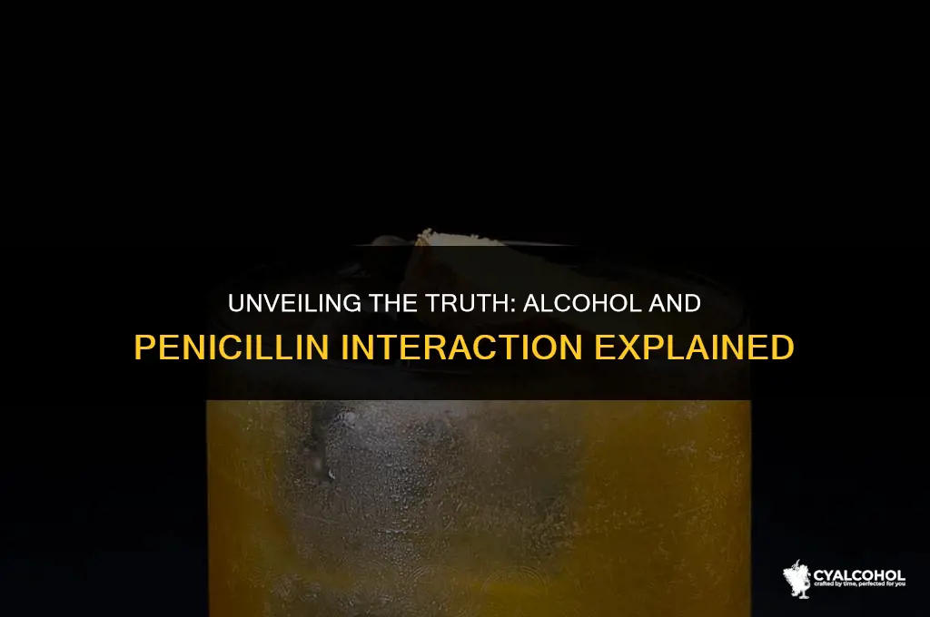 does alcohol interact with penicillin
