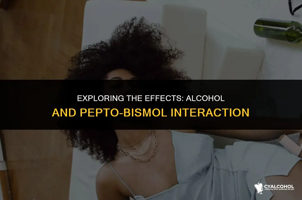 does alcohol interact with pepto