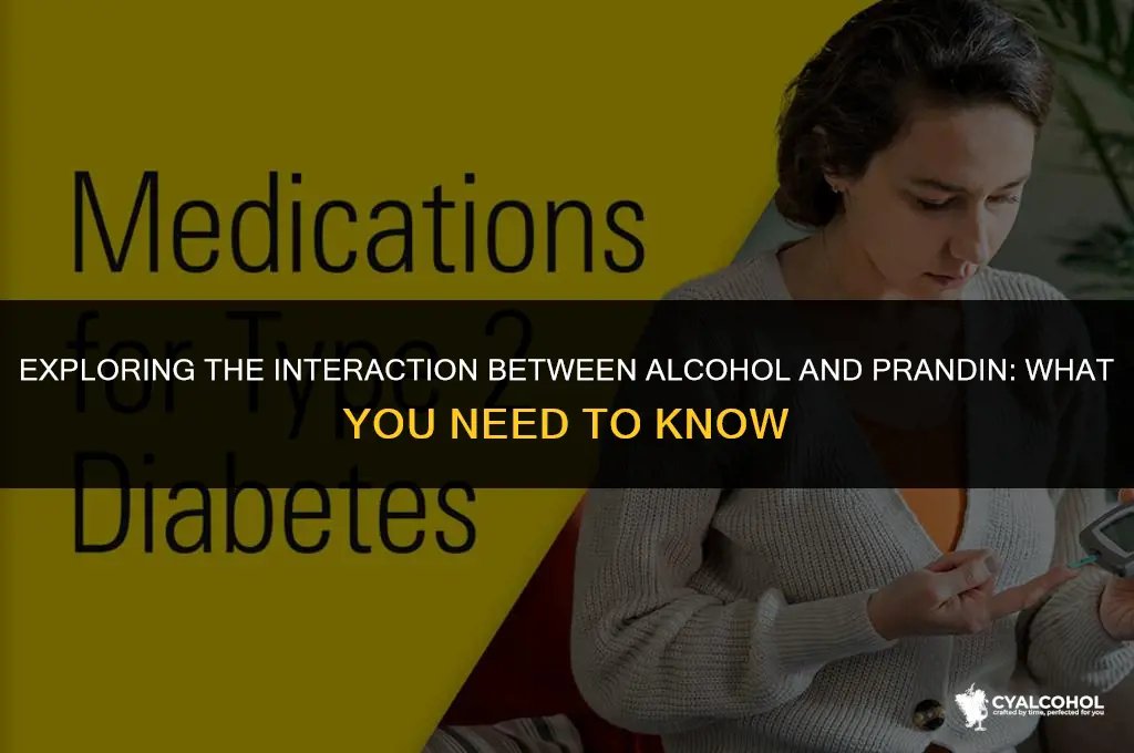 does alcohol interact with prandin