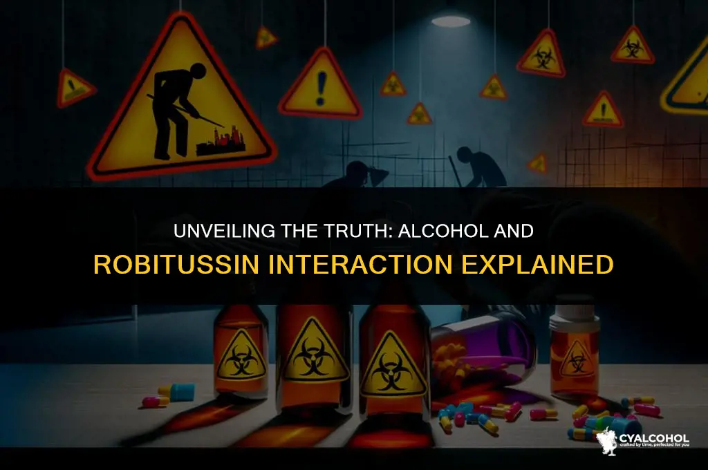 does alcohol interact with robitussin