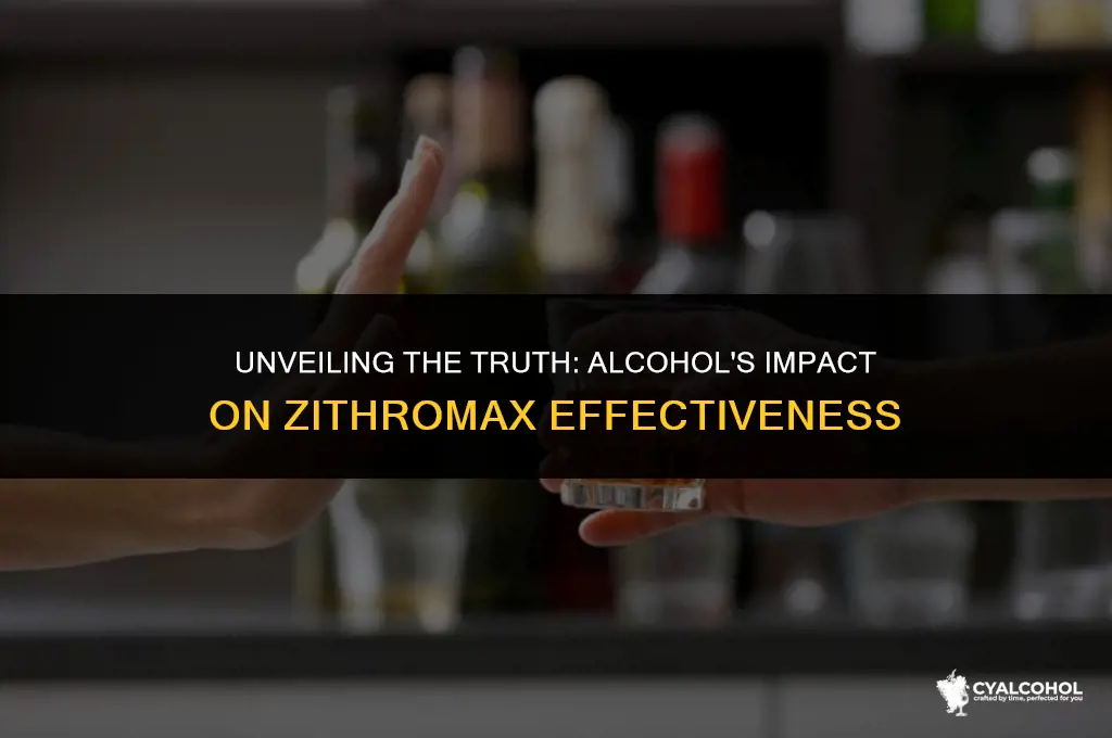 does alcohol interact with zithromax