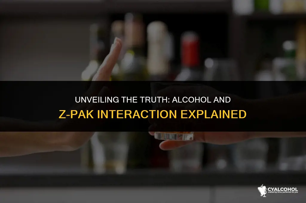 does alcohol interact with zpack