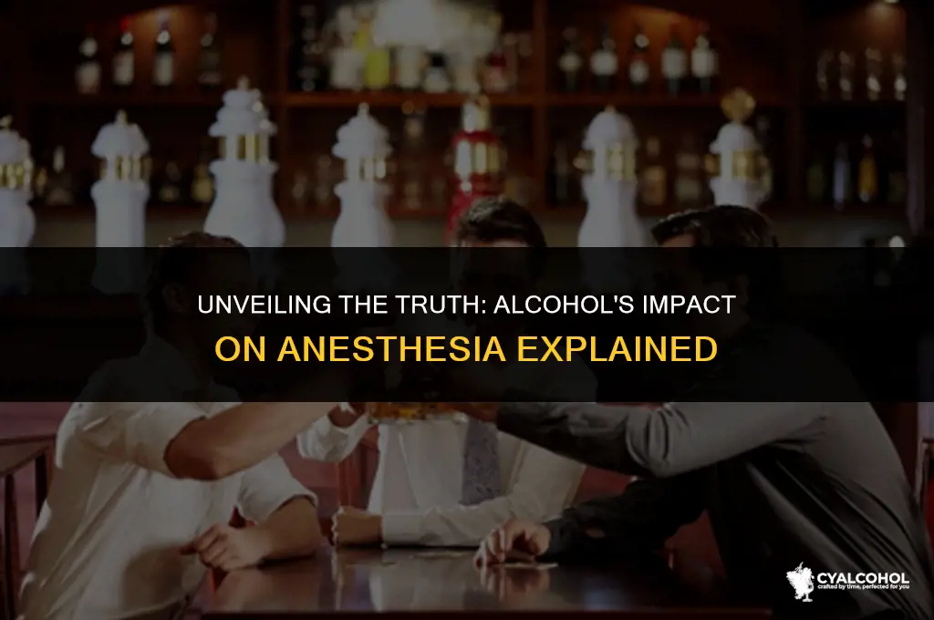 does alcohol interfere with anesthesia