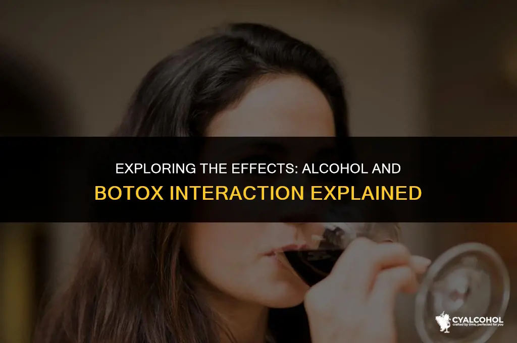does alcohol interfere with botox