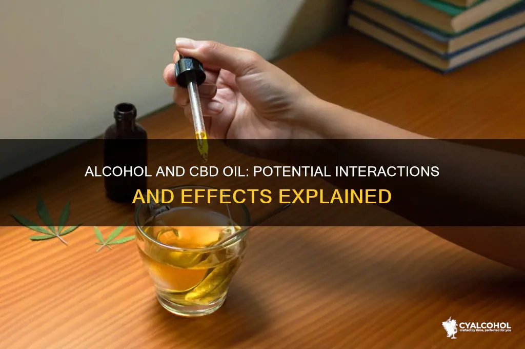 does alcohol interfere with cbd oil
