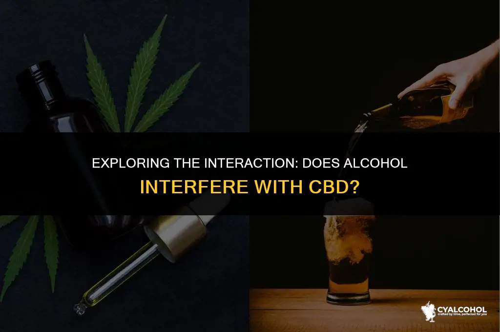 does alcohol interfere with cbd