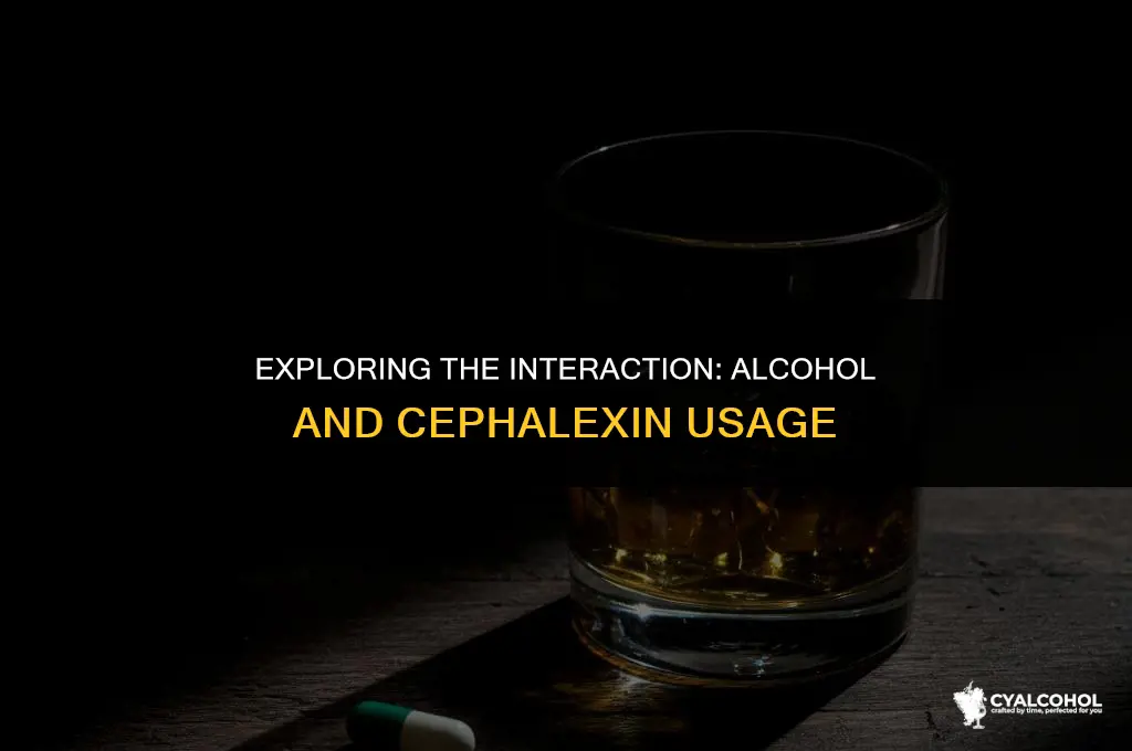 does alcohol interfere with cephalexin
