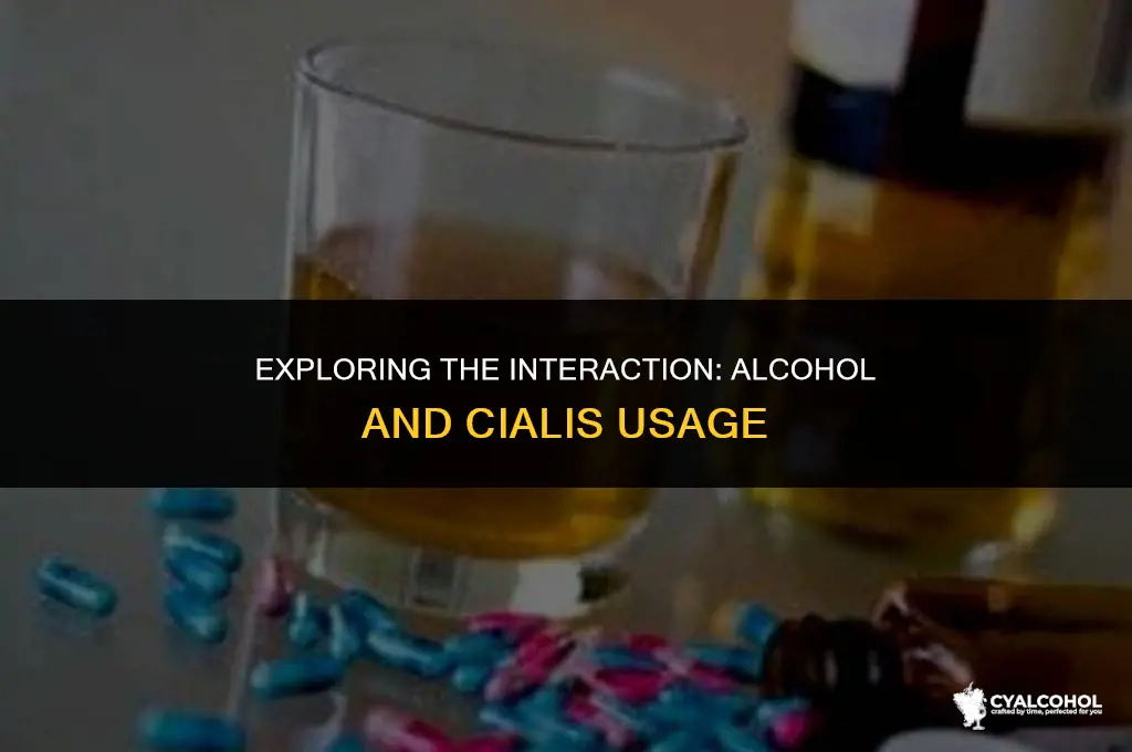 does alcohol interfere with cialis