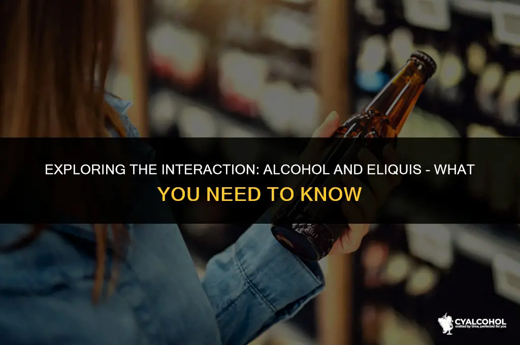 does alcohol interfere with eliquis