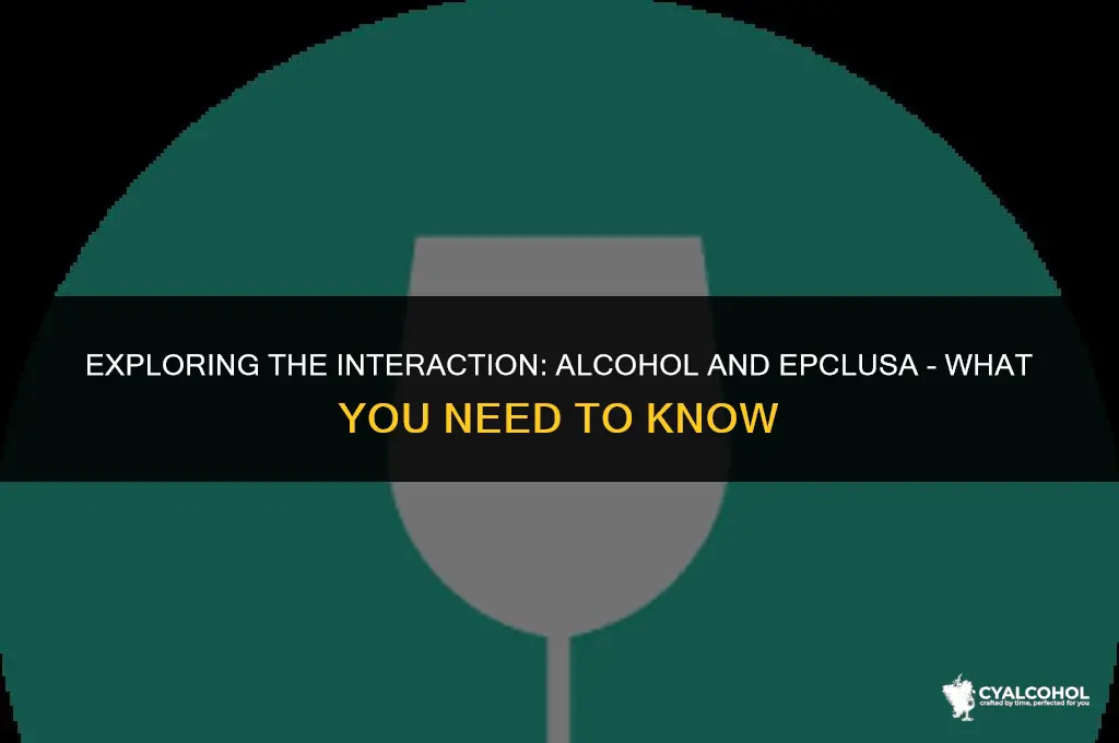 does alcohol interfere with epclusa
