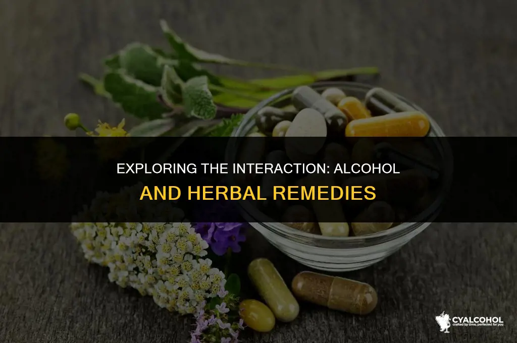 does alcohol interfere with herbs