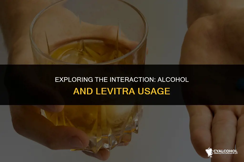 does alcohol interfere with levitra