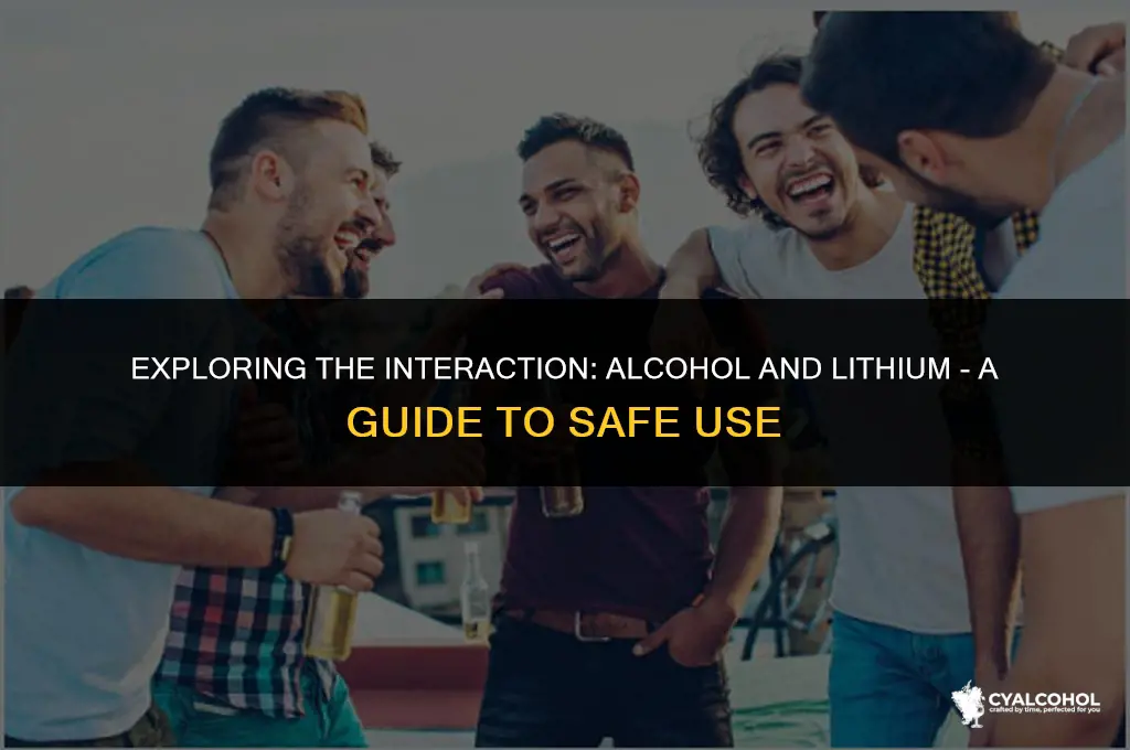 does alcohol interfere with lithium