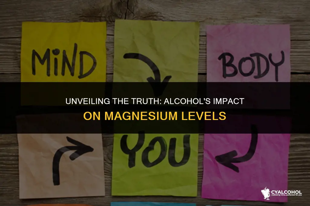 does alcohol interfere with magnesium