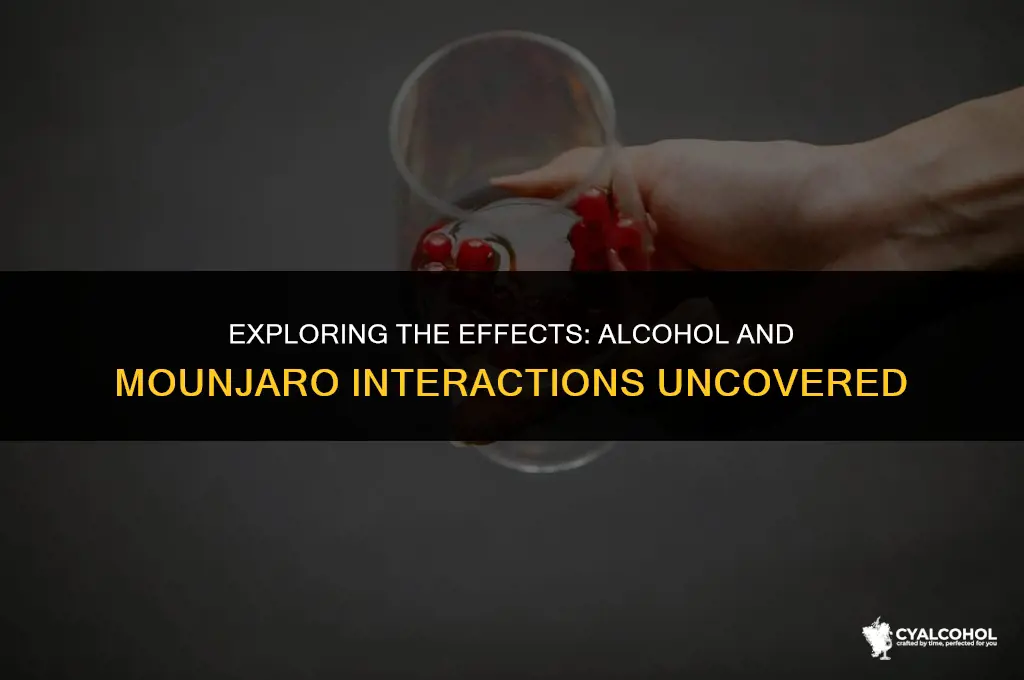 does alcohol interfere with mounjaro