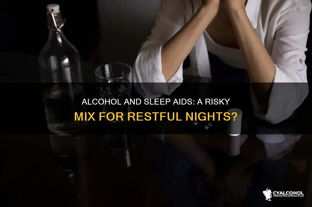 does alcohol interfere with sleep aids