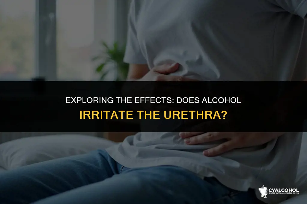 does alcohol irritate the urethra