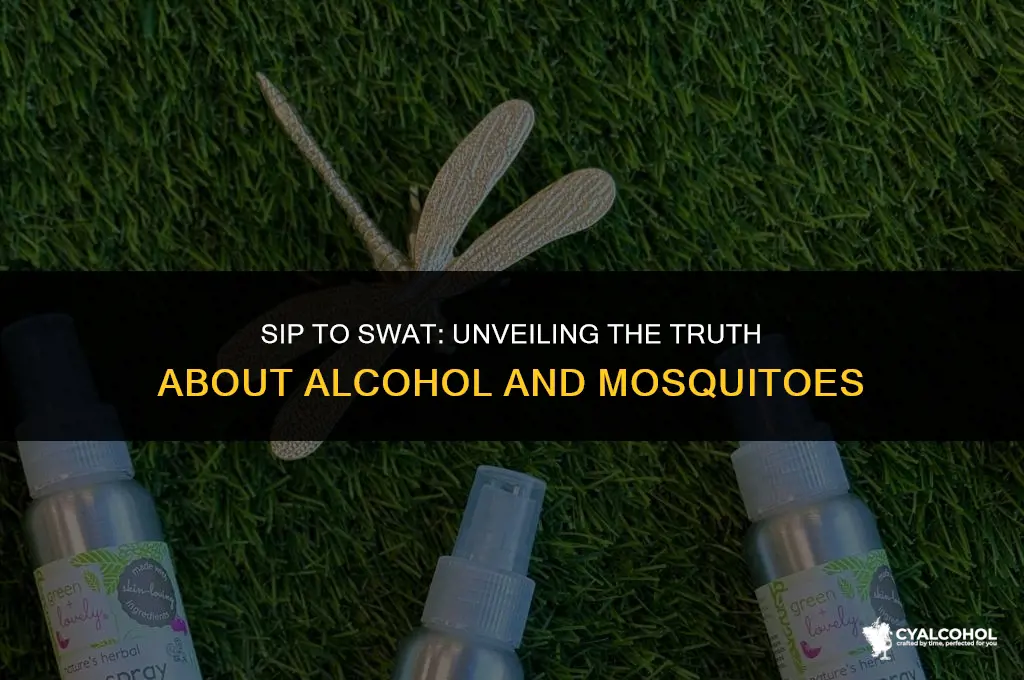 does alcohol keep away mosquitoes