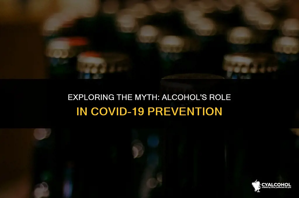 does alcohol keep covid away