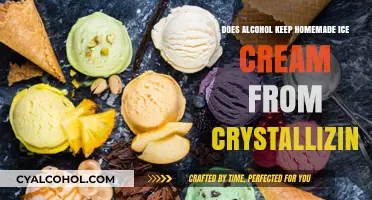 Alcohol's Role in Preventing Crystallization in Homemade Ice Cream
