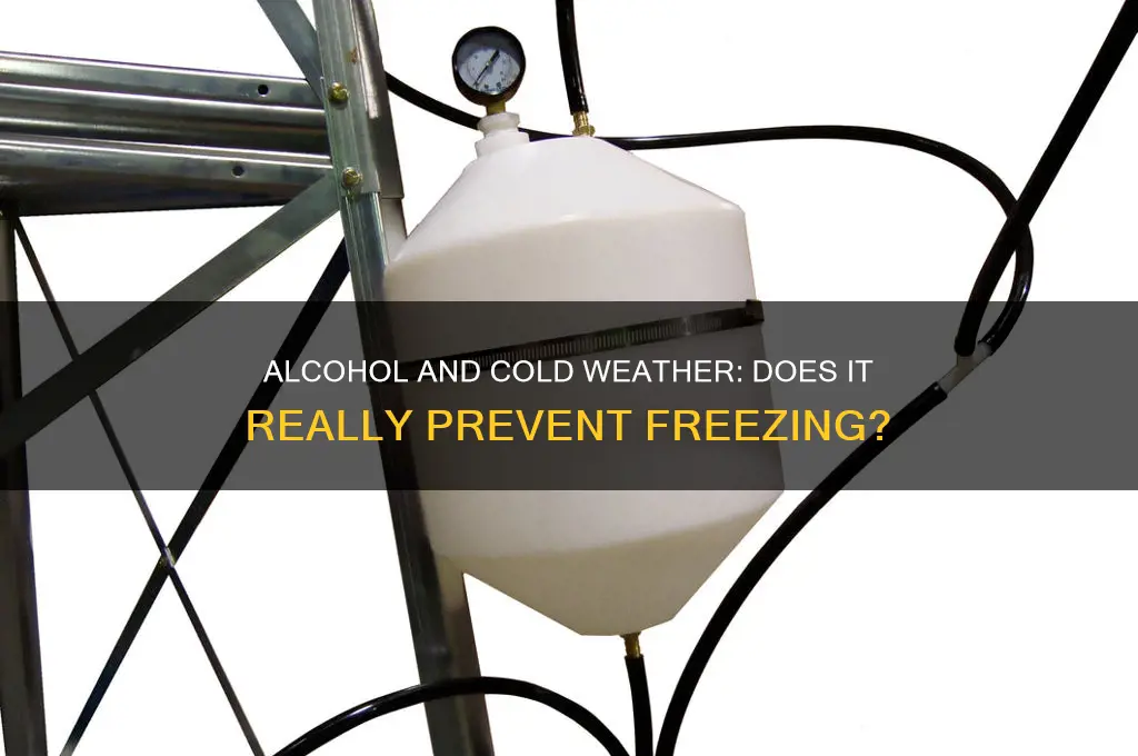 does alcohol keep you from freezing