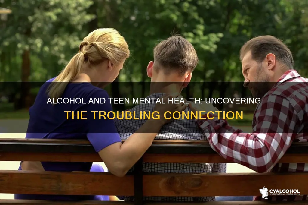 does alcohol lad teenagers to mental health problems