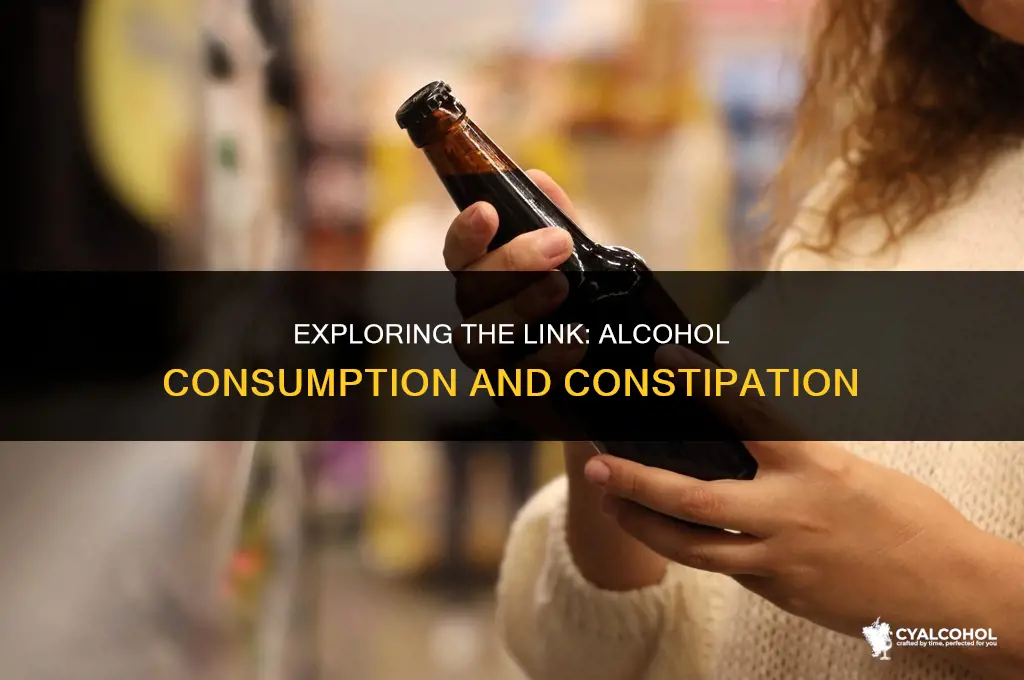 does alcohol lead to constipation