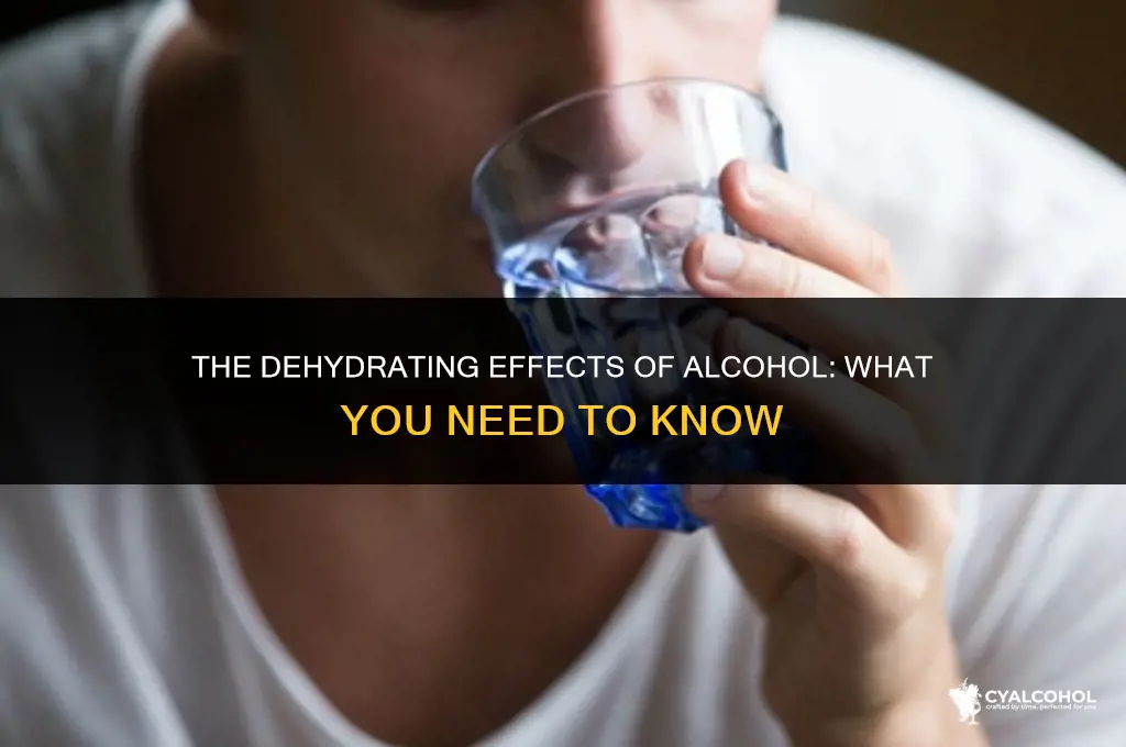 does alcohol lead to dehydration