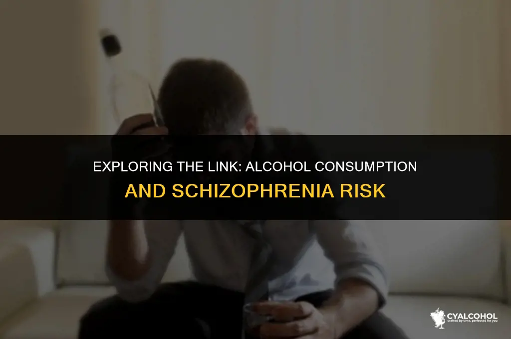 does alcohol lead to schizophrenia