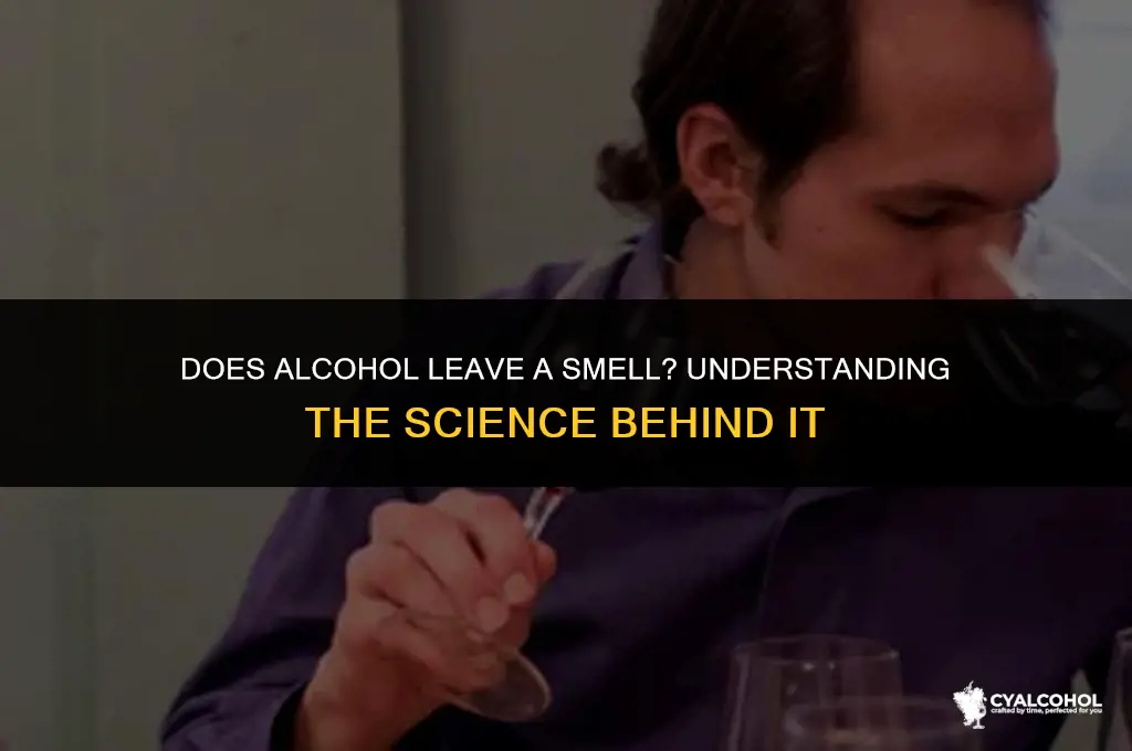 does alcohol leave a smell