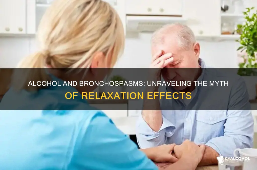 does alcohol lessen bronchospasms
