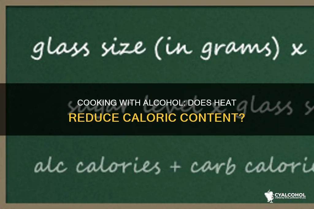 does alcohol lose calories when cooked