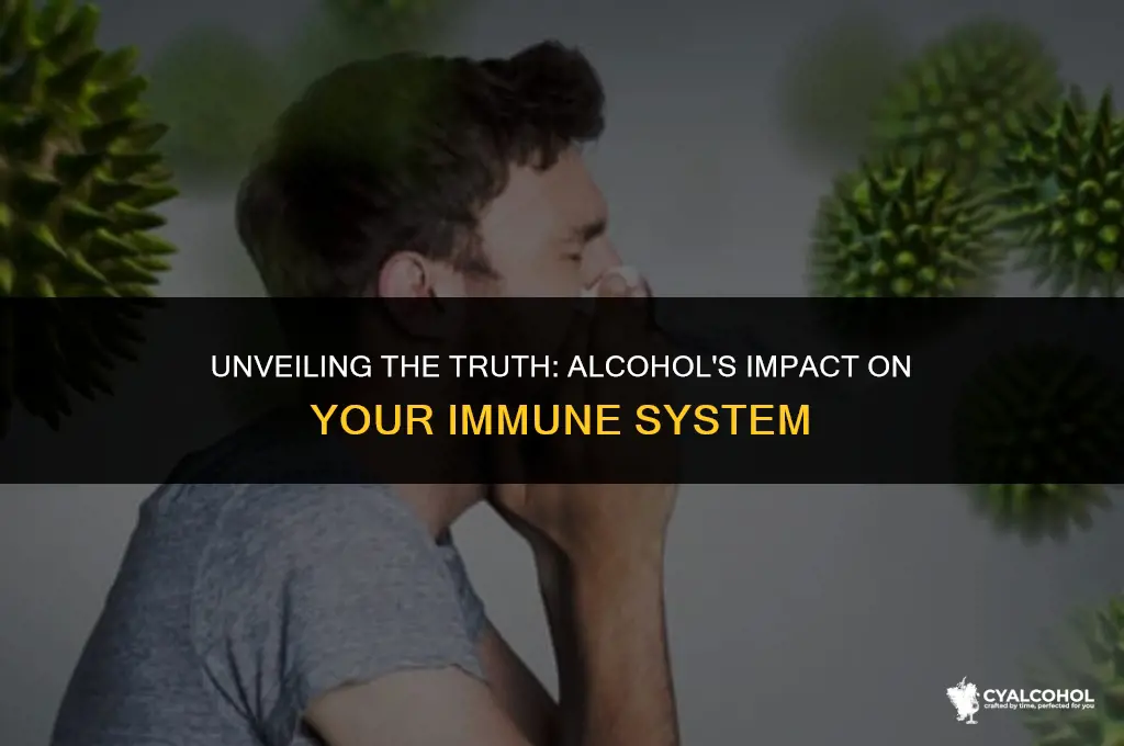 does alcohol lower immune response