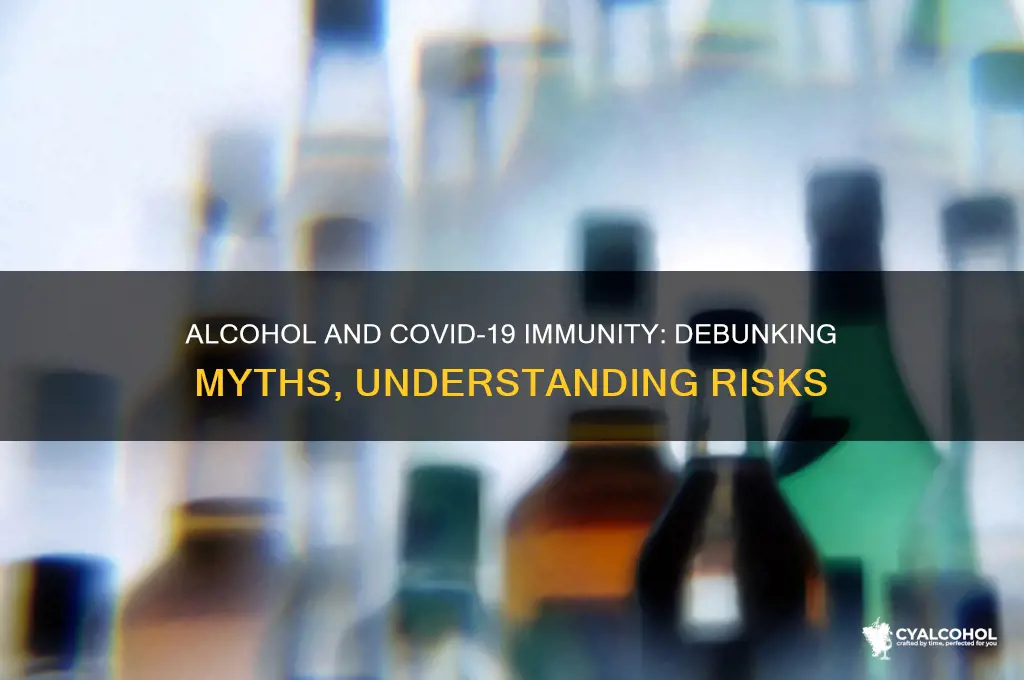 does alcohol lower immunity to coronavirus