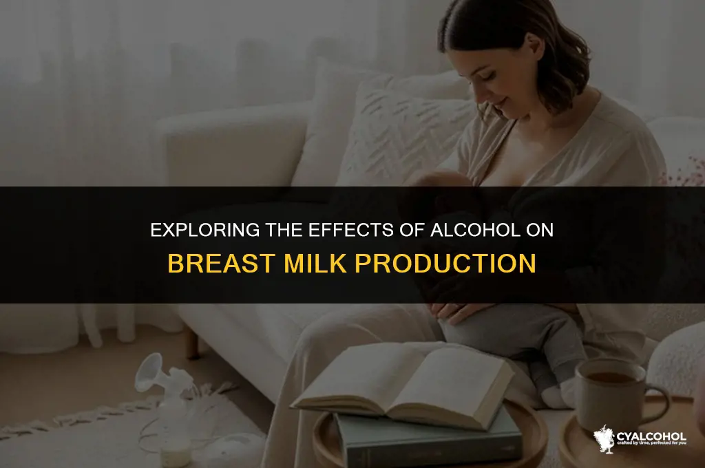 does alcohol lower milk supply
