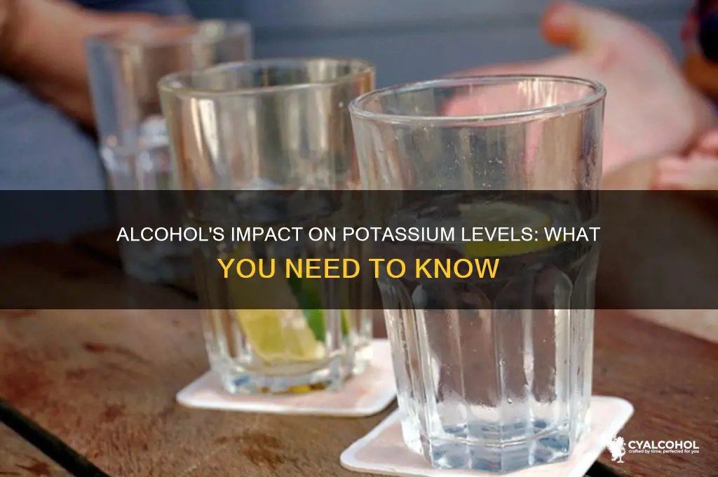 does alcohol lower potassium