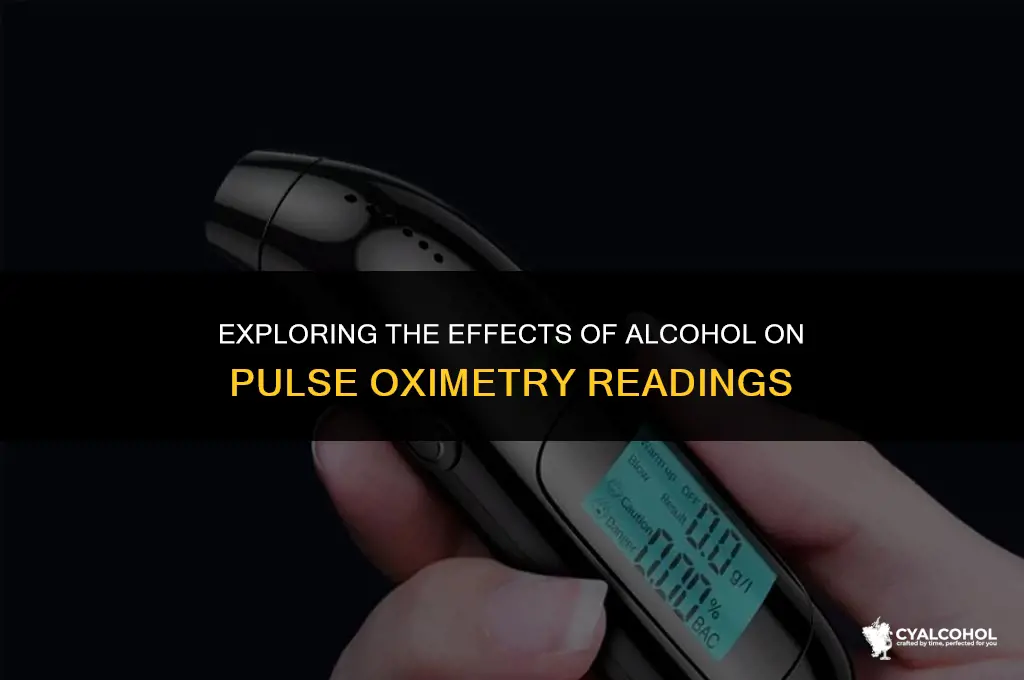 does alcohol lower pulse ox