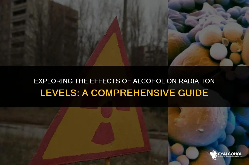does alcohol lower rad count