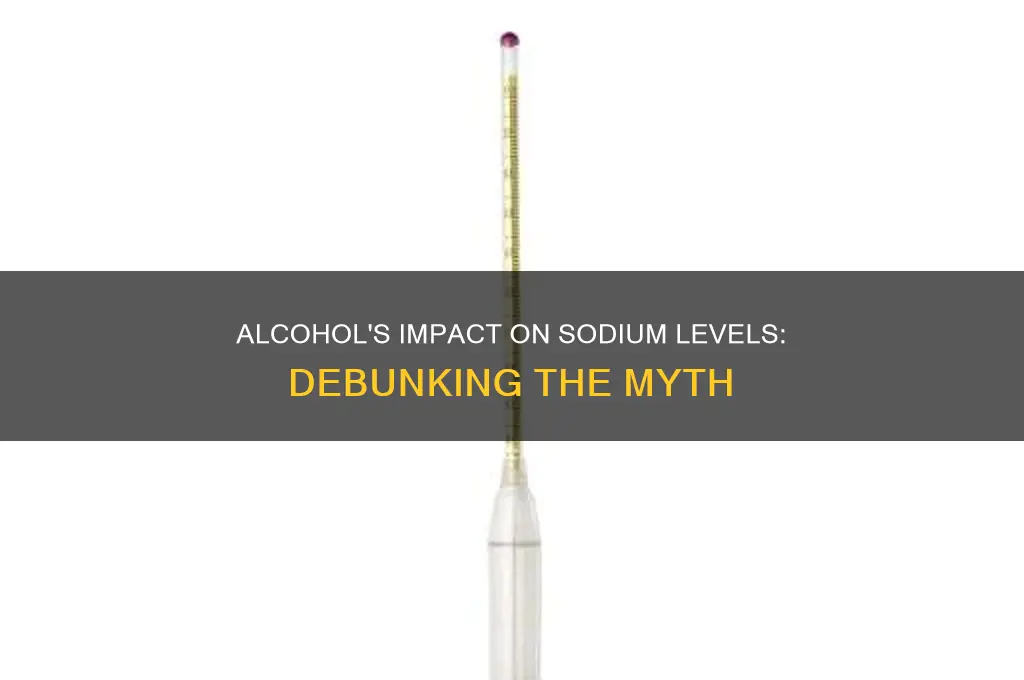 does alcohol lower sodium