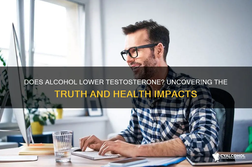 does alcohol lower teatoron