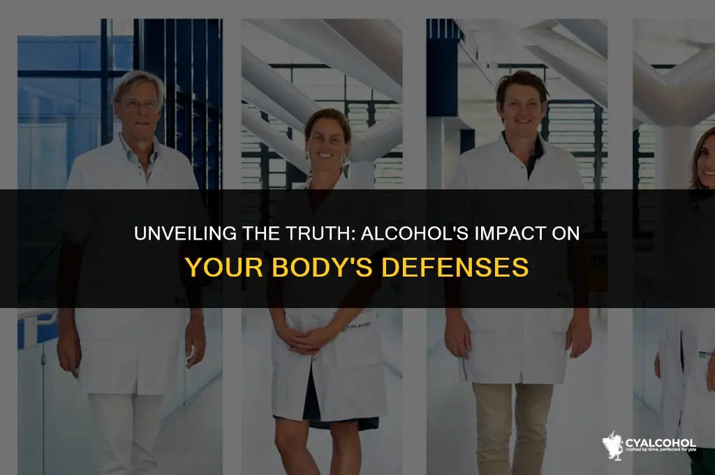 does alcohol lower your resistance